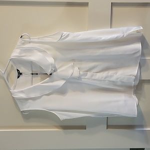 Waterfall Ruffle Crepe de Chine Blouse